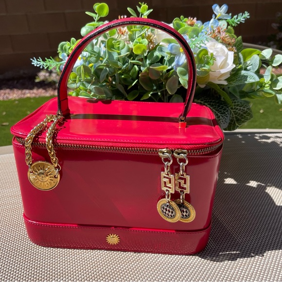 Versace Handbags - Versace Gianni Versace Red Vanity Bag / Make up bag